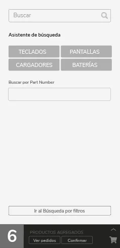 A simple, agile search assistant with different criteria: by filters, specific or broad.